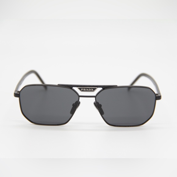 NEW PRADA PR58YS 1AB5S0 SUNGLASSES PRADA SPR 58Y BLACK UNISEX EYEWEAR PR 58YS - Picture 4 of 13